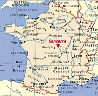 Sancerre-Map